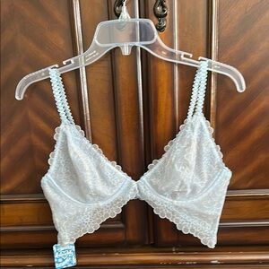 Free People Intimately Elegant Lace Bralette in blue hydrangea